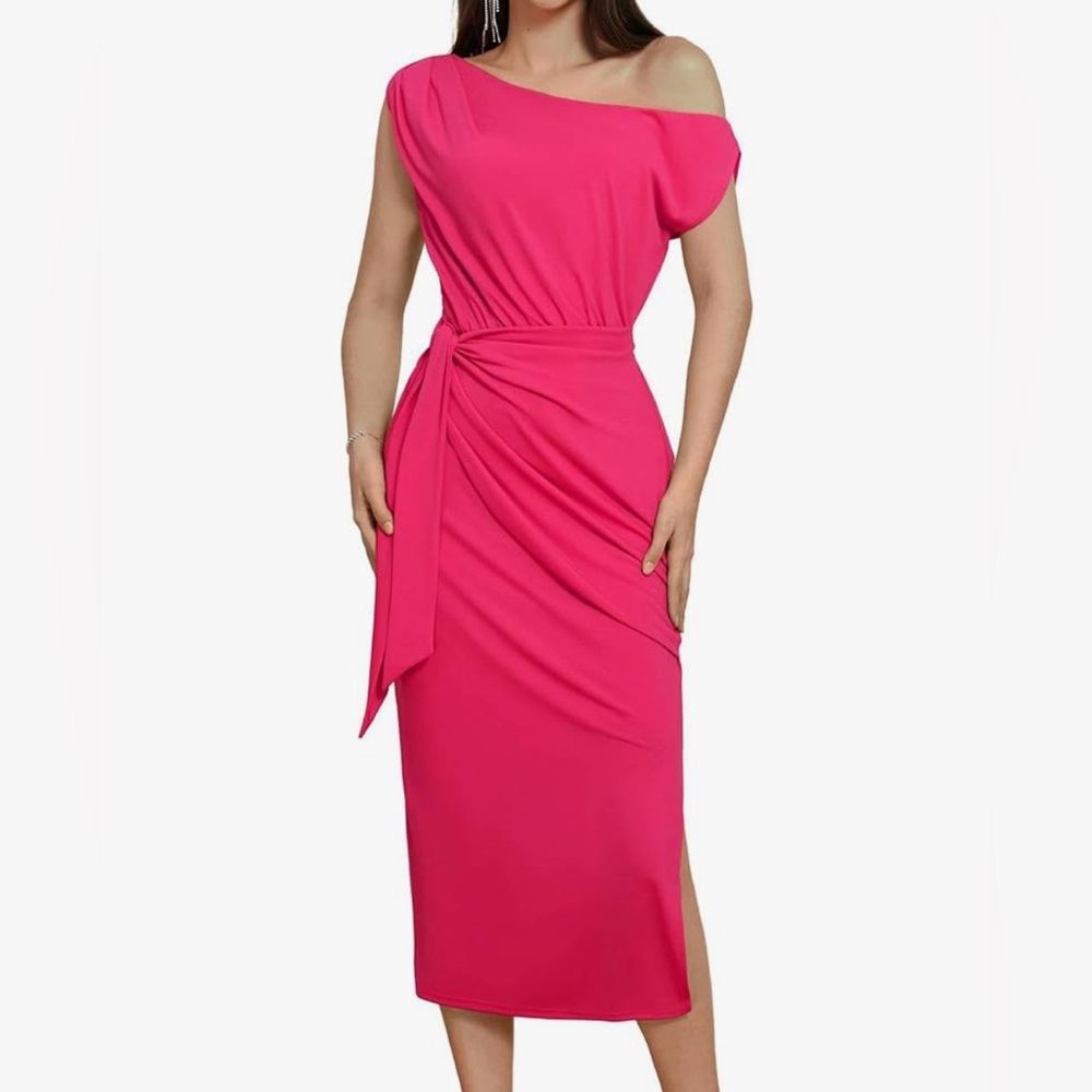 Grace Karin One shoulder cocktail dress